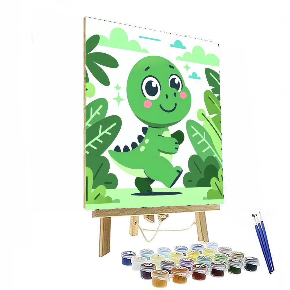 Friendly Dino Explorer Number Painting