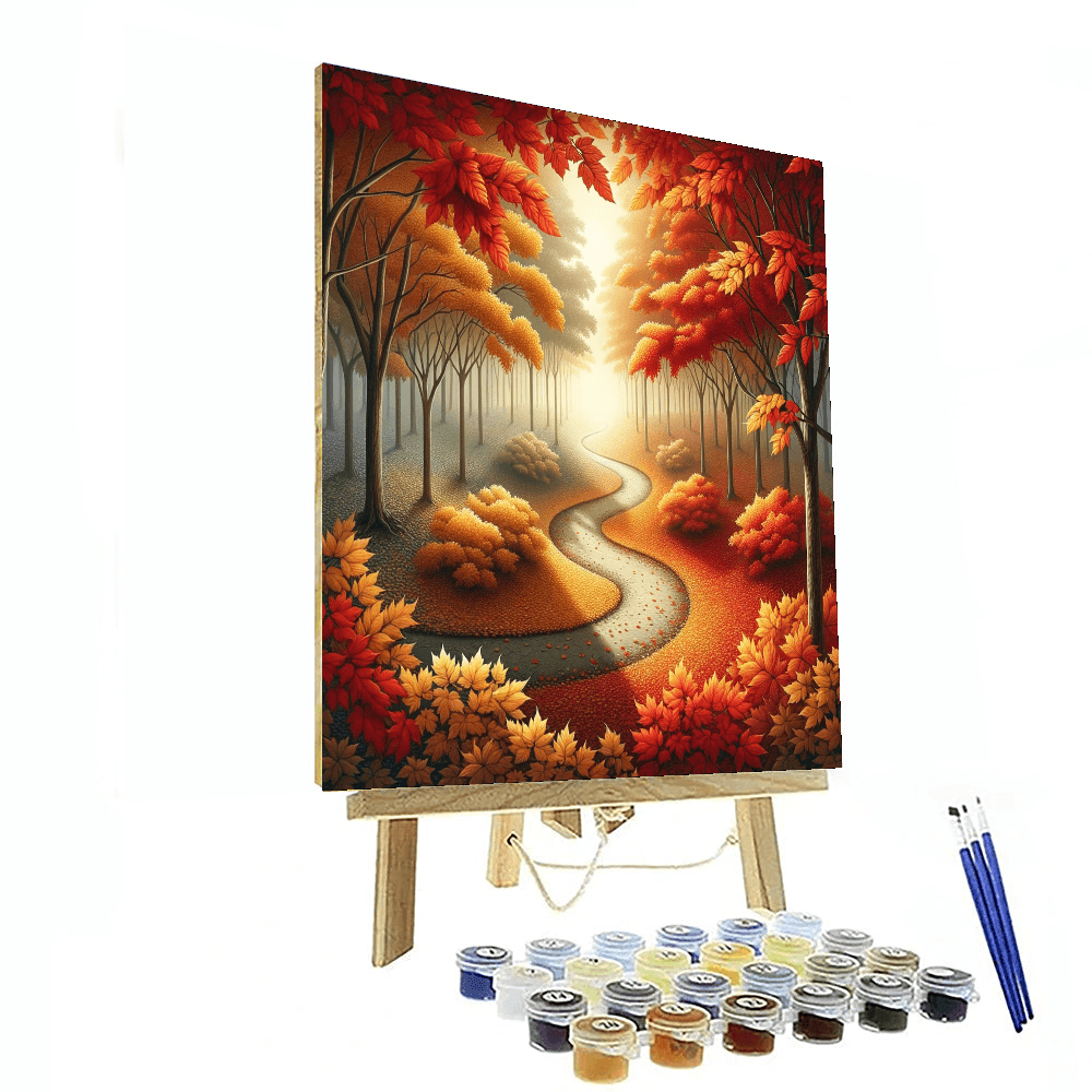 Crisp Autumn Walk DIY Paint By Numbers