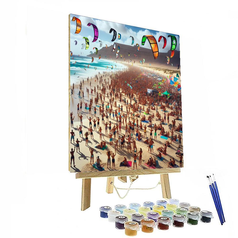 Kitesurfing World Cup - Fuerteventura Paint By Numbers