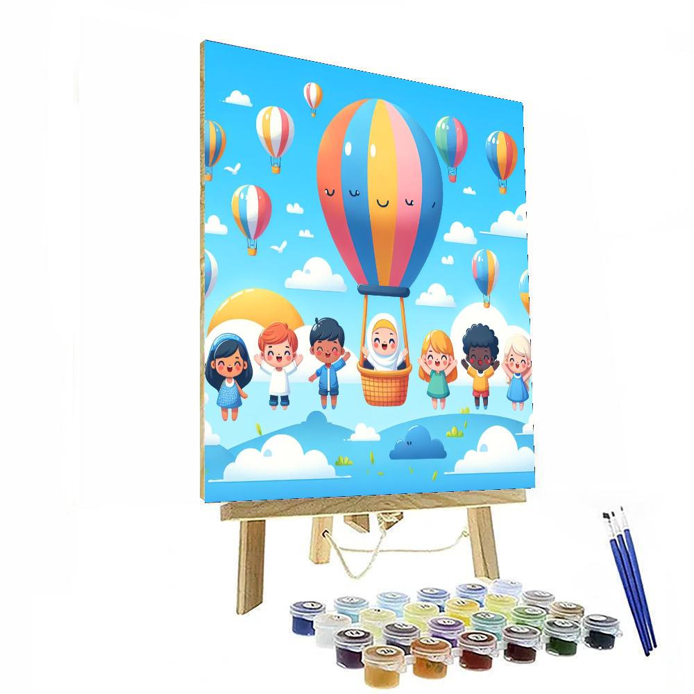 Epic Adventure In The Sky Number Painting