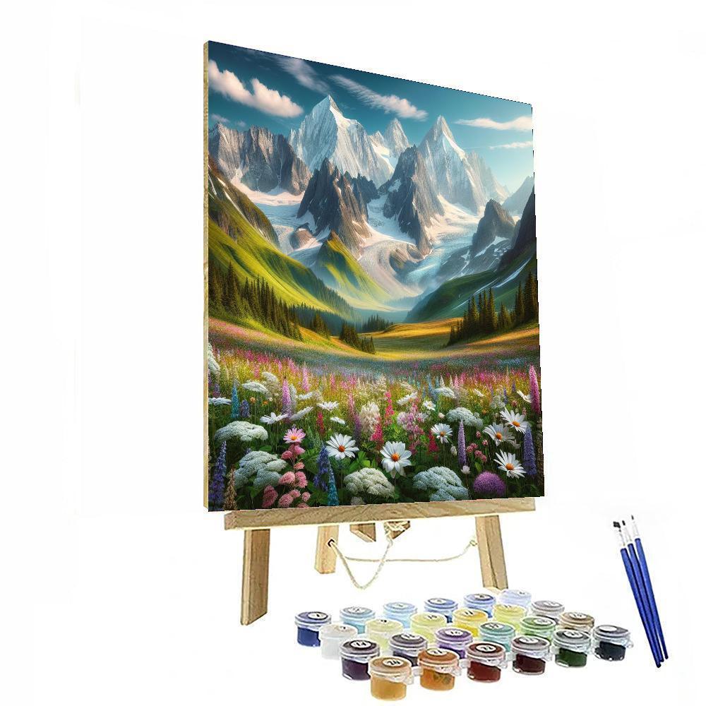 Peaceful Alpine Meadow Paint By Numbers Kits