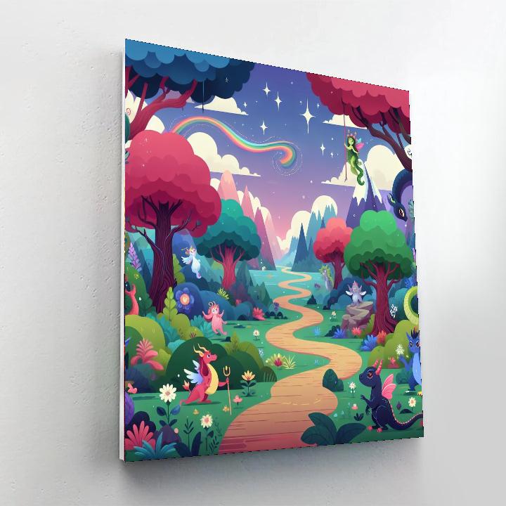 Fantasy Adventure Path Paint By Numbers Art