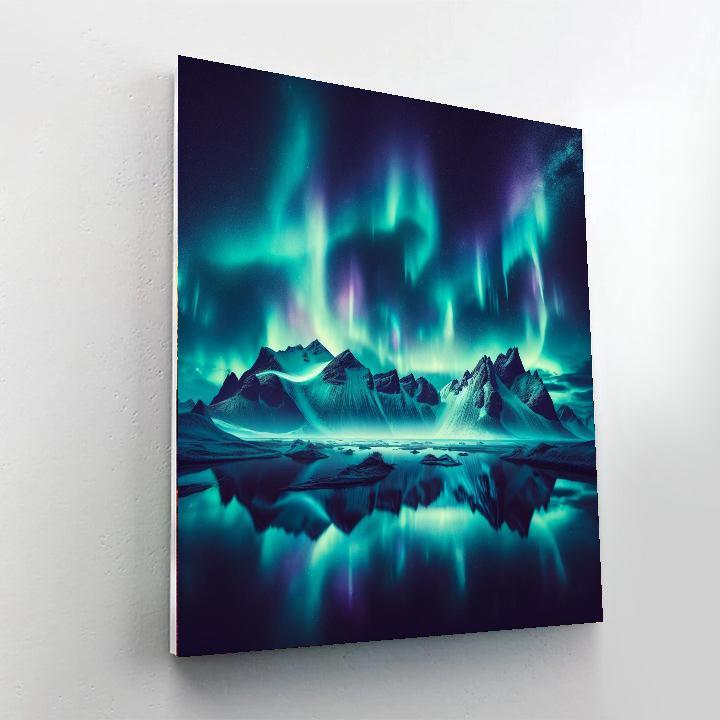 Glistening Northern Lights Paint By Numbers Art