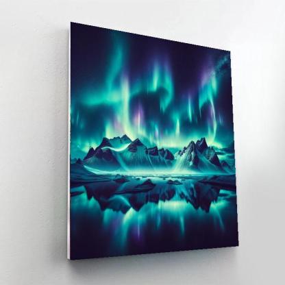 Glistening Northern Lights Paint By Numbers Art