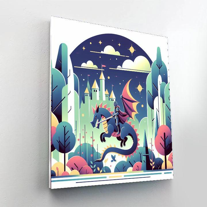 Medieval Enchanted Quest Painting Number Kit