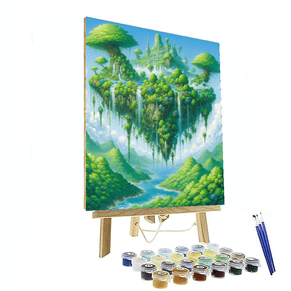 Floating Fantasy Island Number Painting