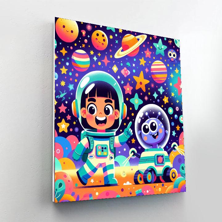 Galaxy Exploration Mission Painting Number Kit