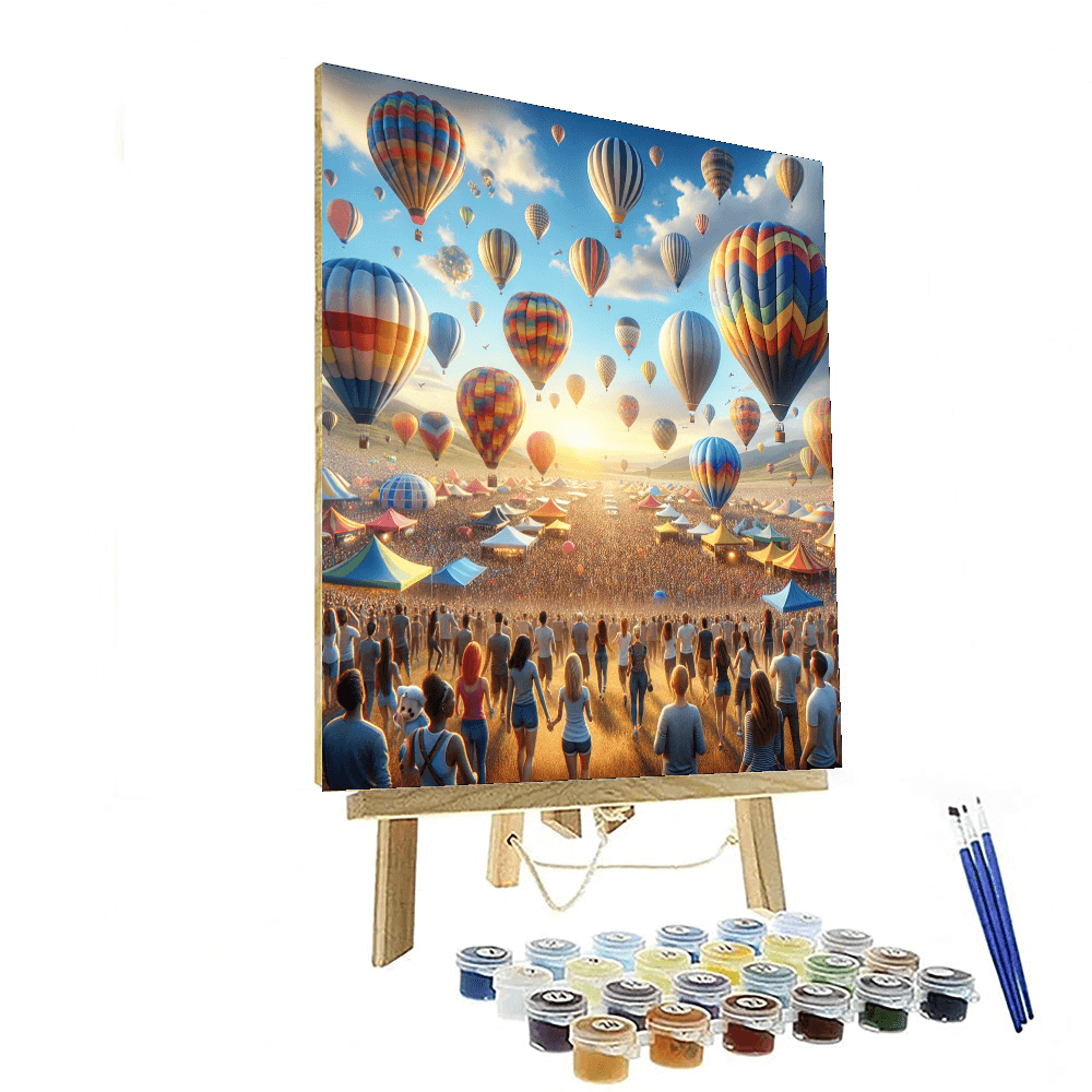 Joyful Balloon Festival - DIY Painting By Numbers Kit