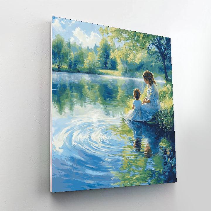 A Mother's Reflection Numbered Painting Kits