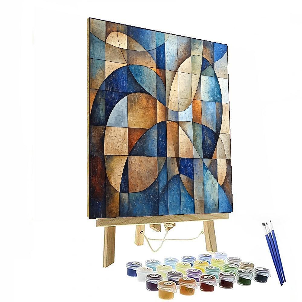 Paul Klee Inspired Geometric Poetry  Number Painting