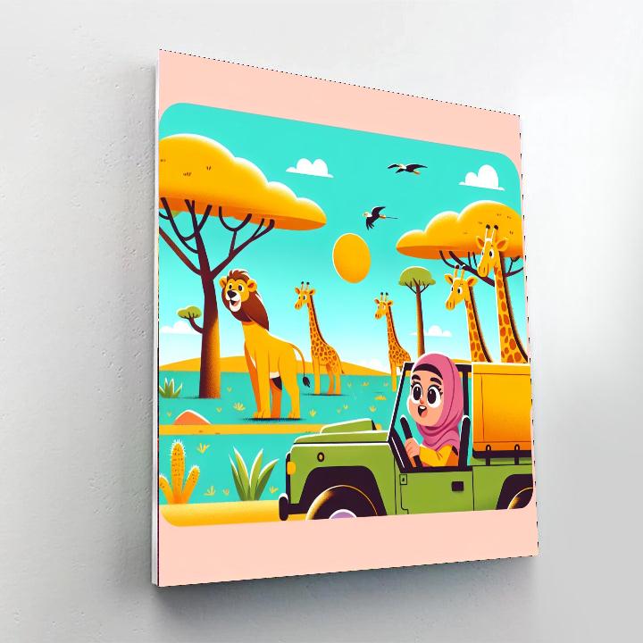 Savanna Adventure Safari Number Painting