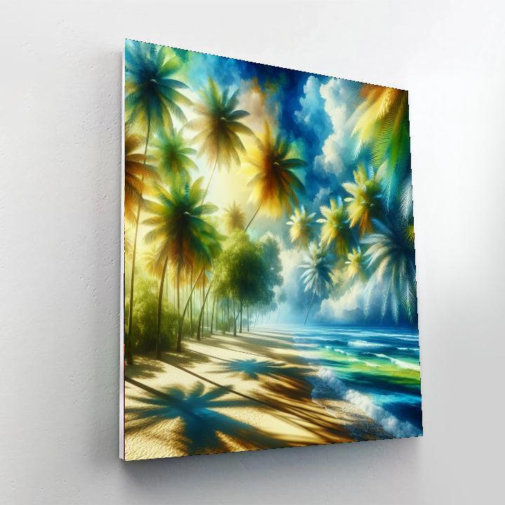 Hawaiian Paradise Escape Number Painting