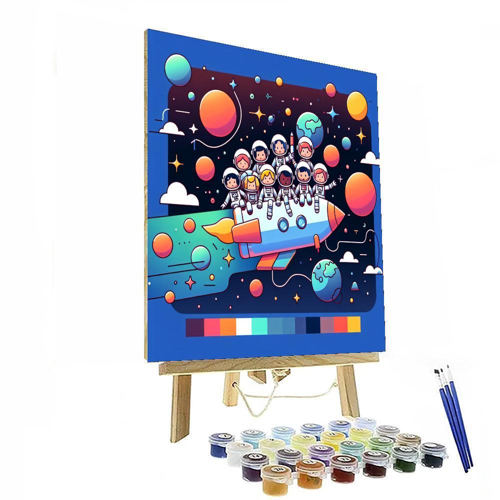 Space Journey Adventure DIY Paint By Numbers