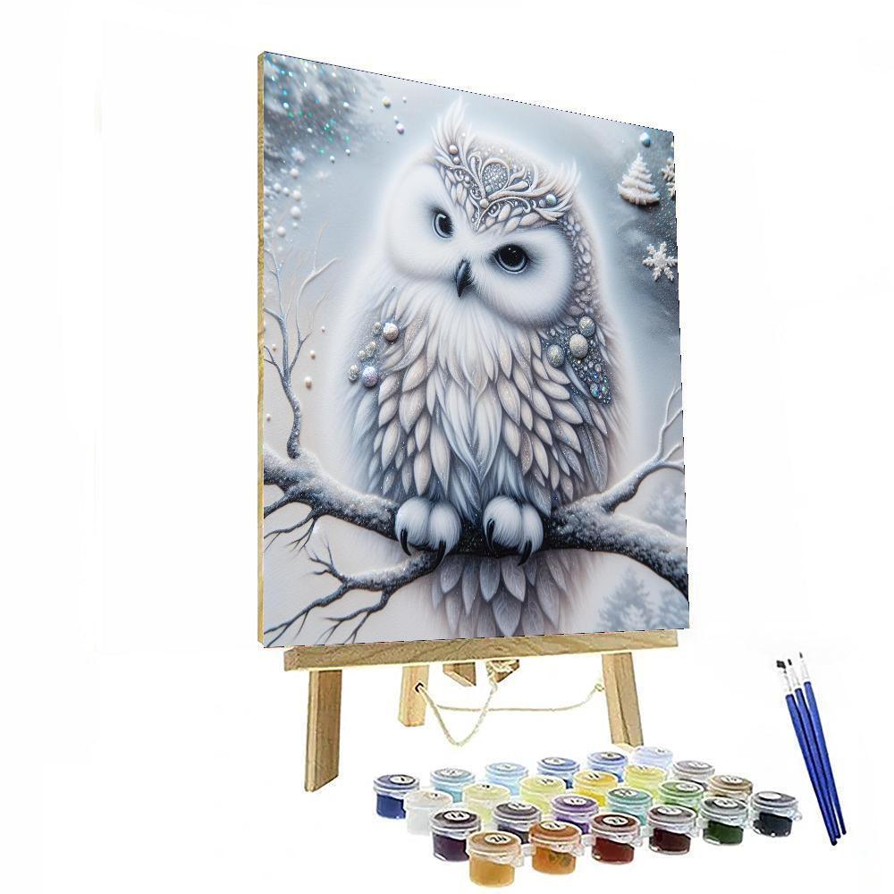 Magical Snowy Owl Tale Paint By Color