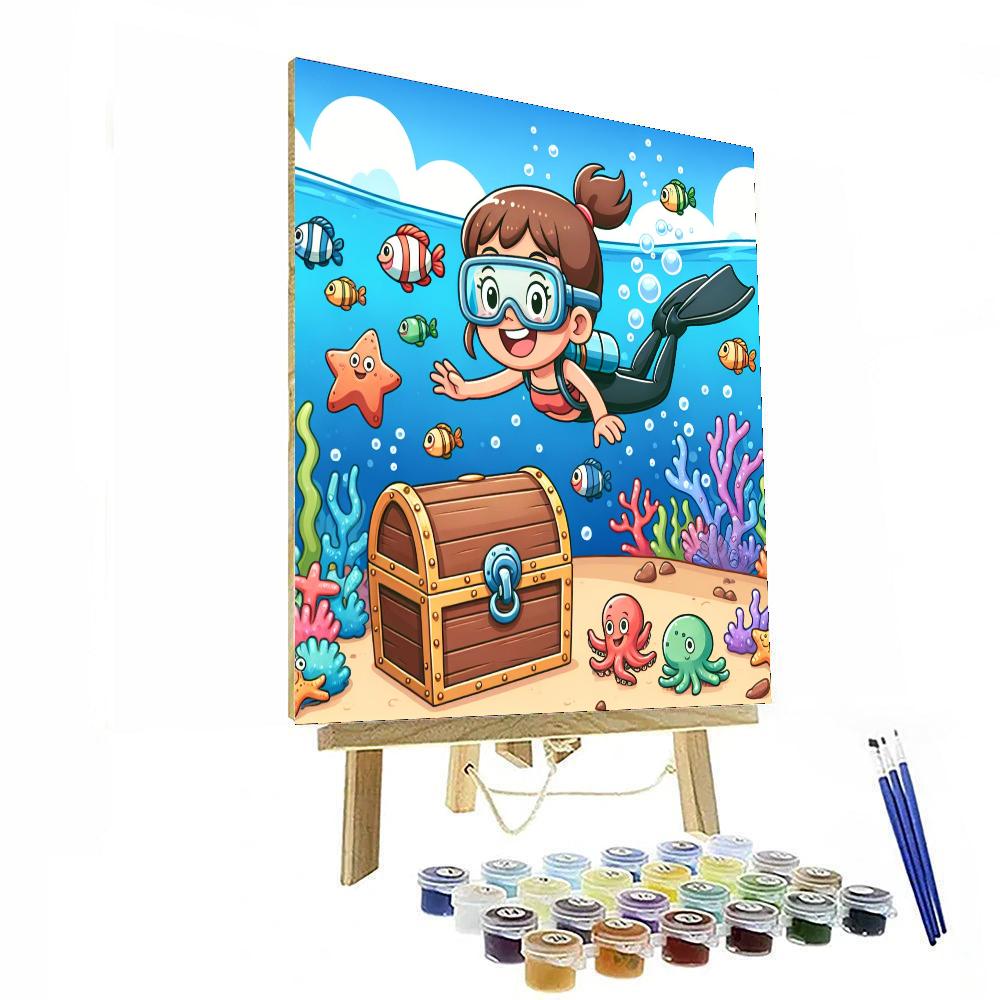 Undersea Treasure Expedition Paint By Numbers Art