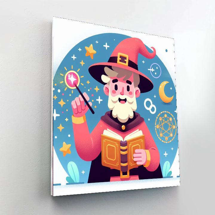 Wizard's Spellbook Paint By Number