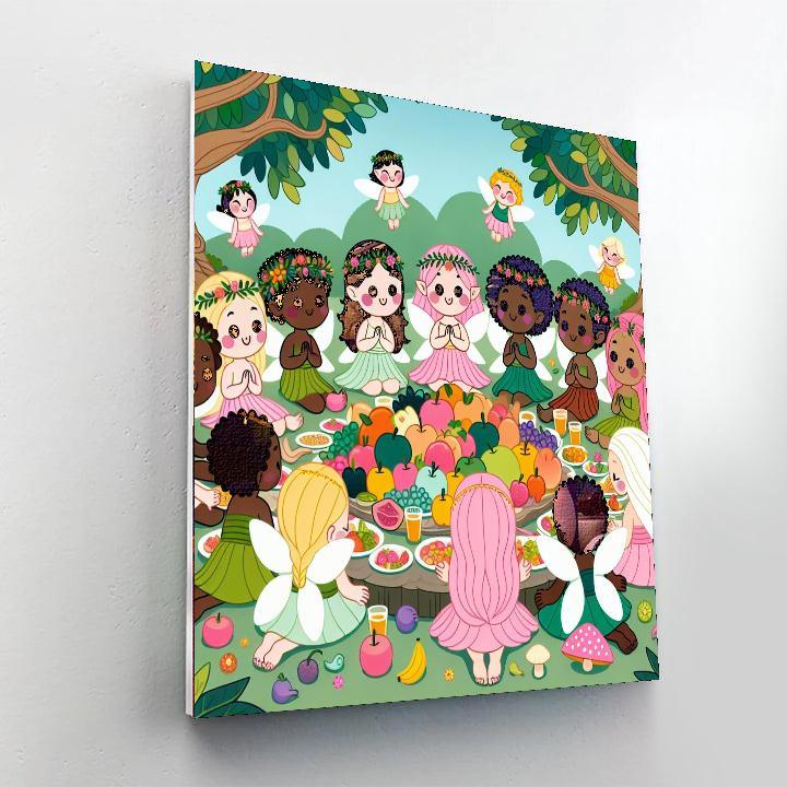 Magic Forest Fairy Feast DIY Paint By Numbers