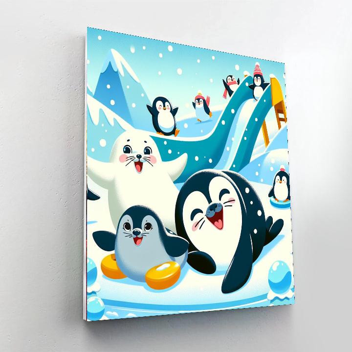 Frosty Arctic Playground Paint By Numbers