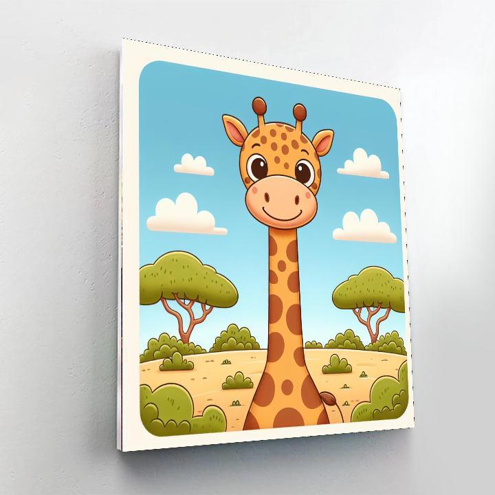 Glorious Giraffe DIY Paint By Numbers