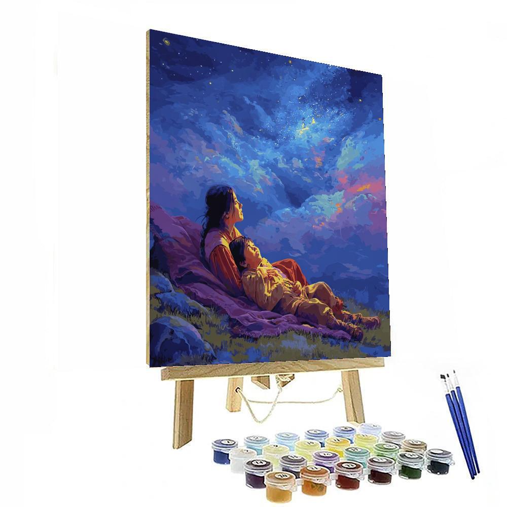 Starry Night Talks Number Painting