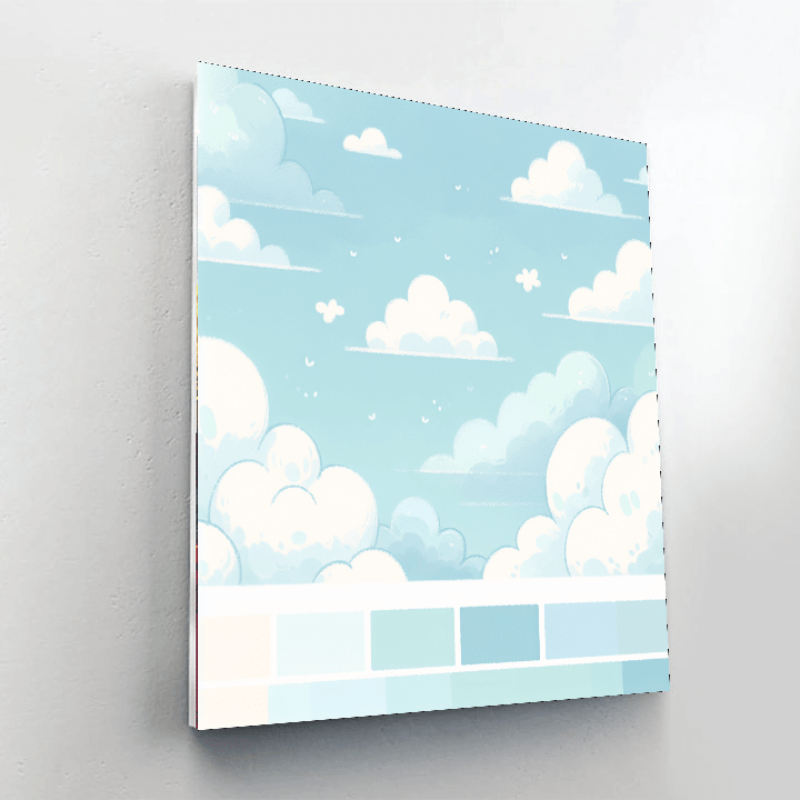 Dreamy Cloud Paradise Paint By Numbers Art
