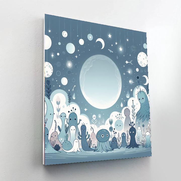 Lunar Lagoon Painting By Numbers Kit