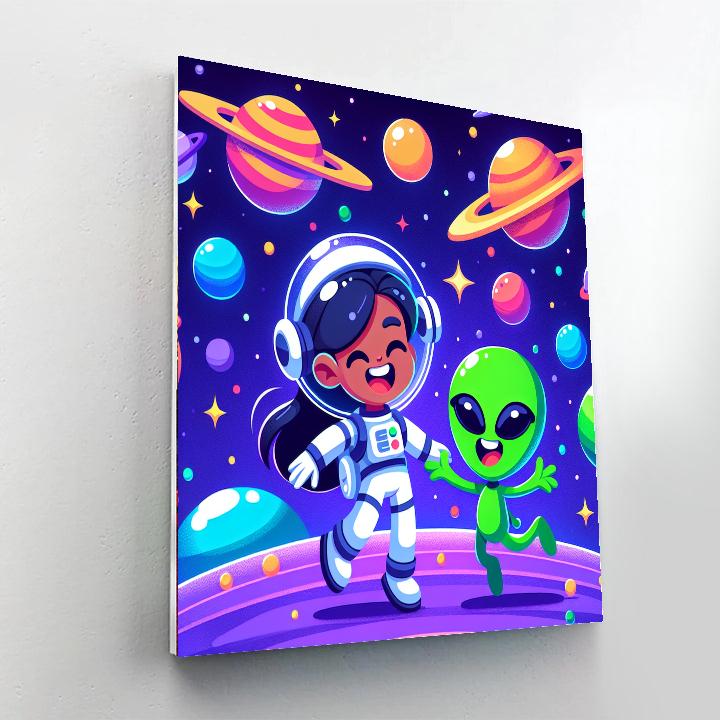 Space Adventures: Galactic Voyagers Number Painting