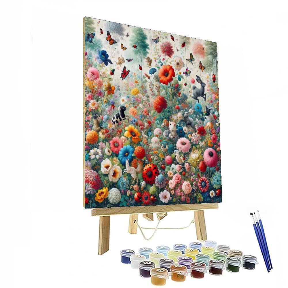 Colorful Garden Playland Number Painting