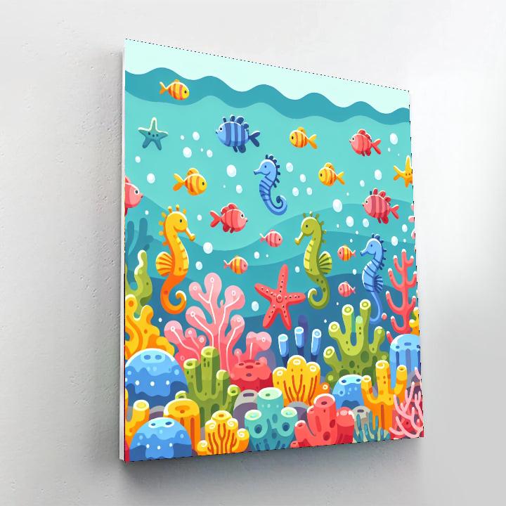 Ocean's Magical Depths Paint By Numbers Art
