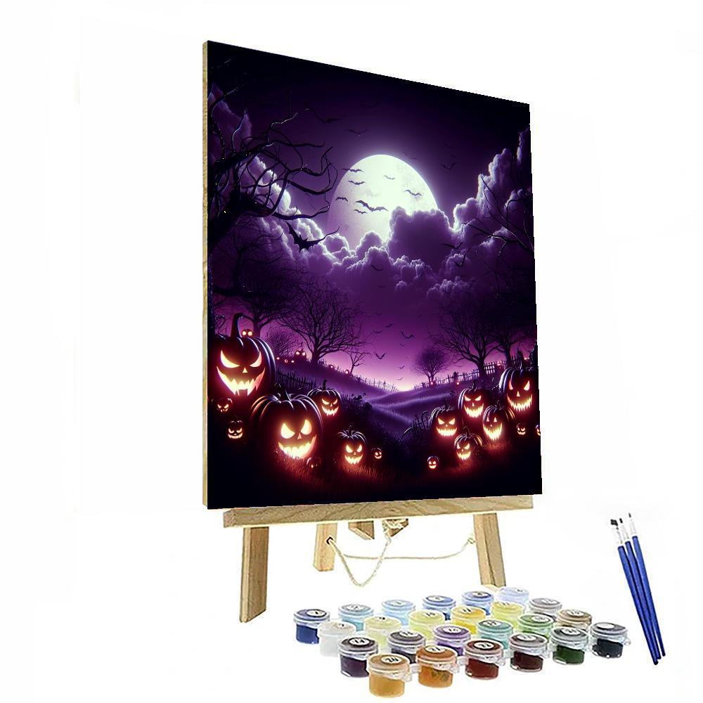 Halloween Spooktacular Night Number Painting