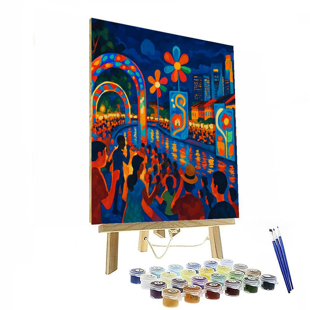 Singapore River Festival - Singapore Painting Number Kit