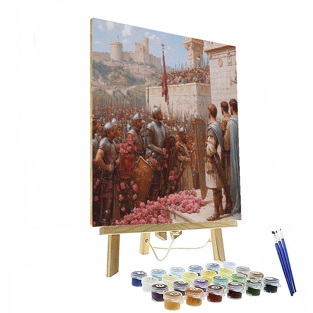 Sir Lawrence Alma-Tadema Inspired Medieval Reverie  Paint By Numbers Kits
