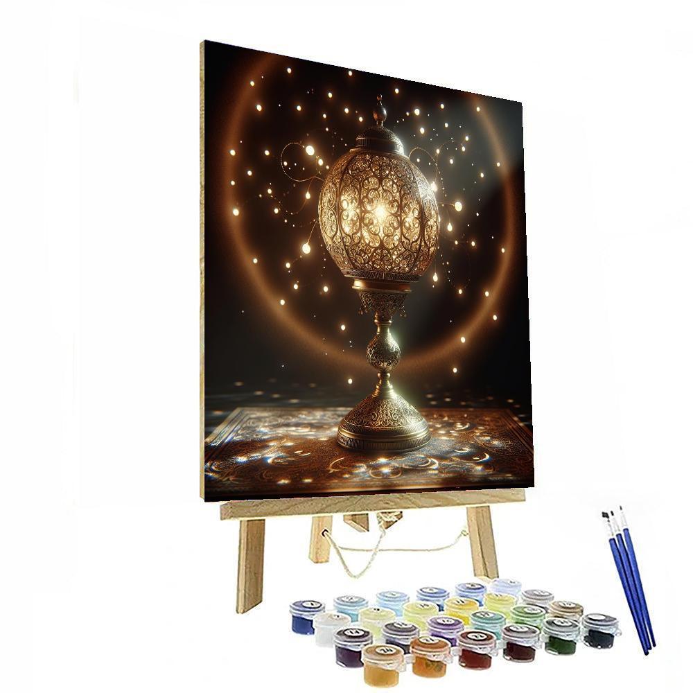 Enchanted Twilight Lamp Painting Number Kit
