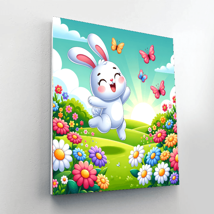 Hoppy Bunny Fun DIY Paint By Numbers