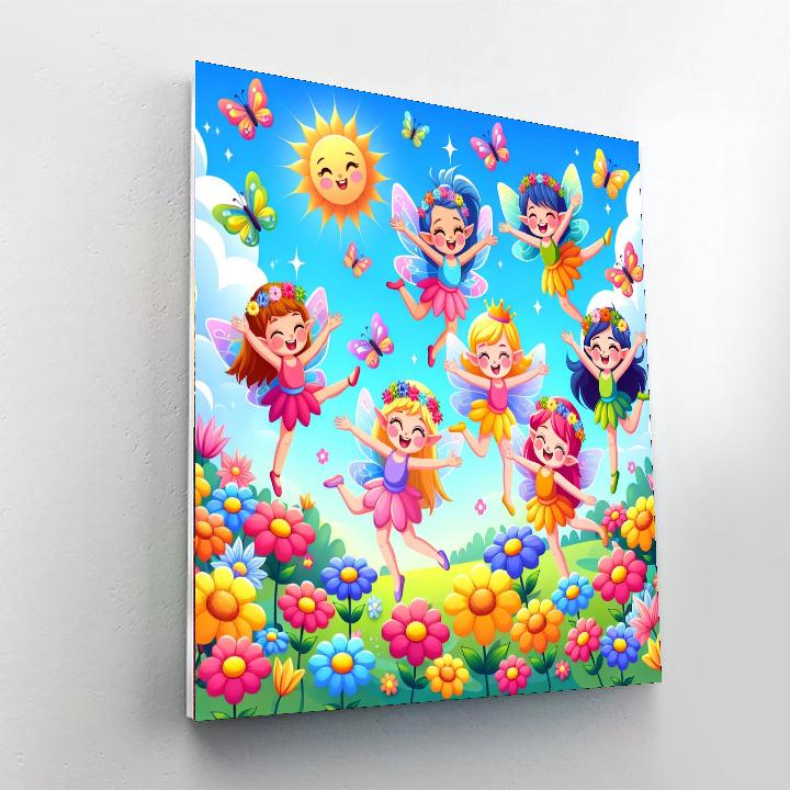 Giggle Blossom Fairies Numbered Painting Kits