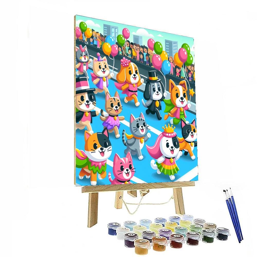 Pet Parade Celebration Number Painting