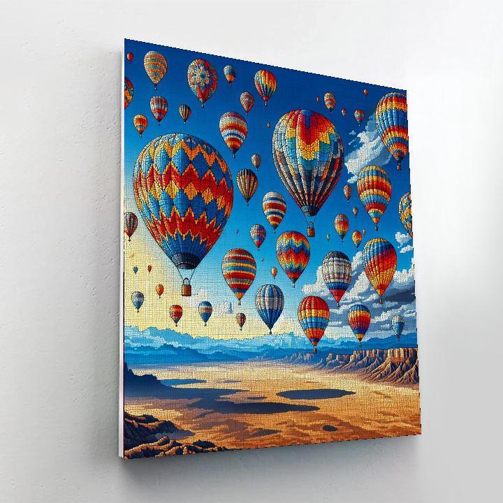 Albuquerque Balloon Fiesta DIY Paint By Numbers