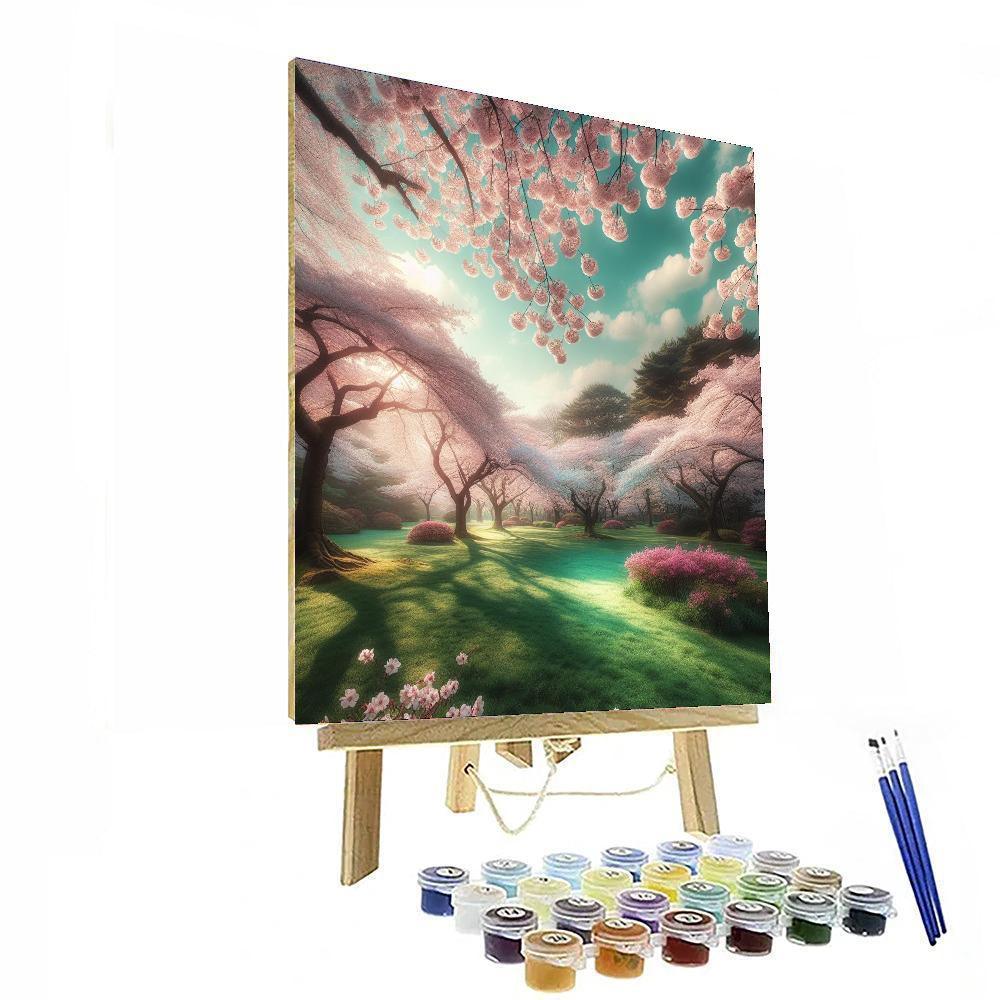 Dreams Of Cherry Blossom Season DIY Paint By Numbers