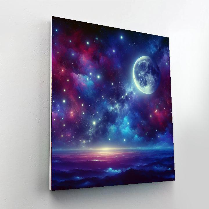 Dreamy Celestial Sky Painting Number Kit