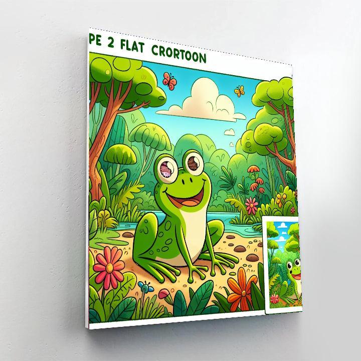Rainforest Frog Safari Painting Number Kit