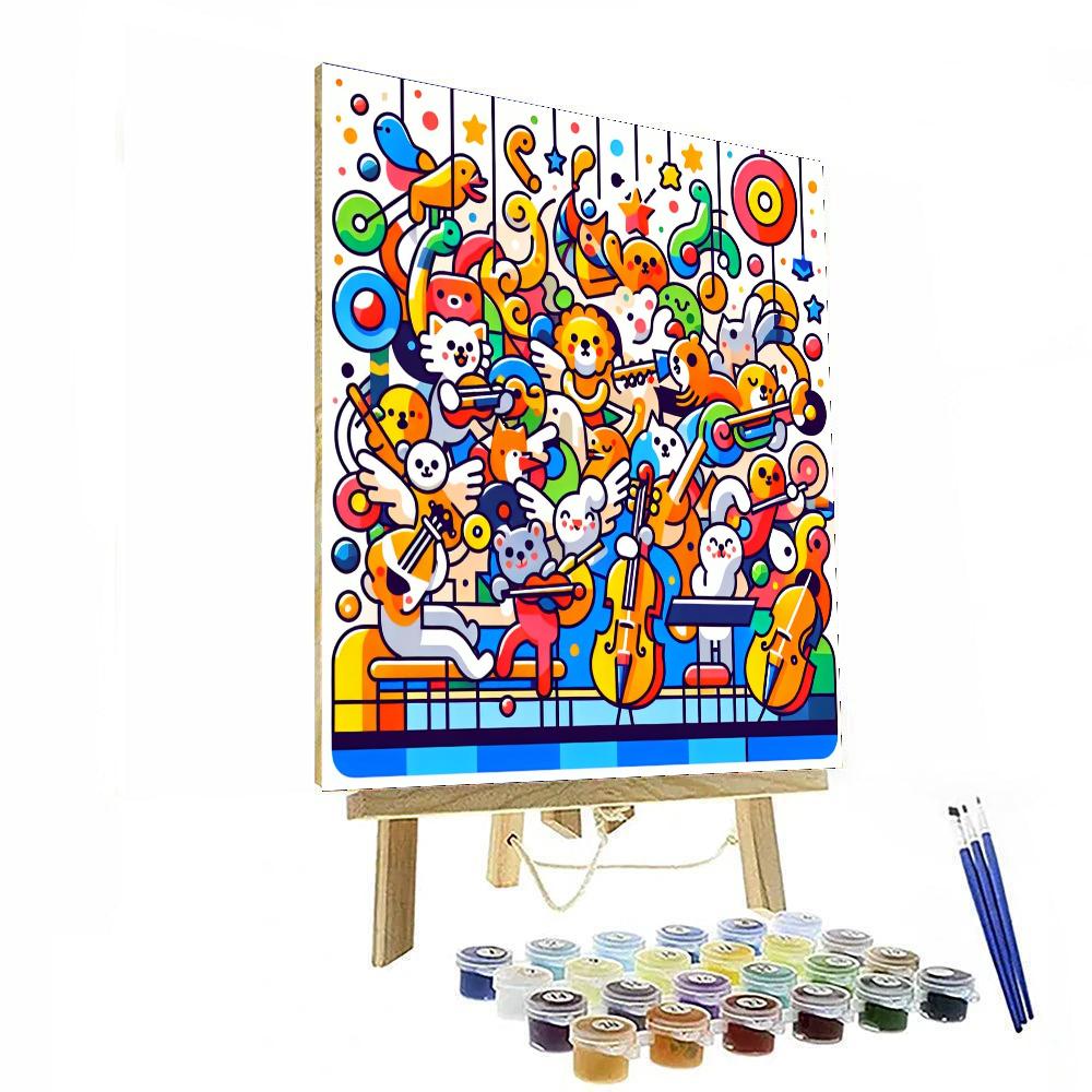 Funky Funk Band Paint By Numbers Art