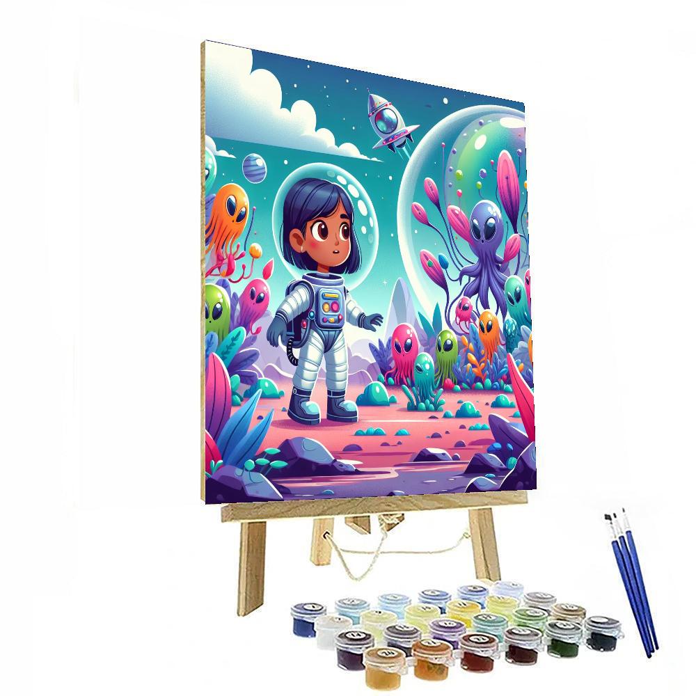 Alien World Exploration Painting Number Kit