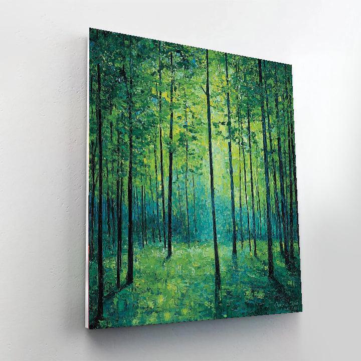 Edvard Munch Inspired Forest Melodies  Painting By Numbers Kit
