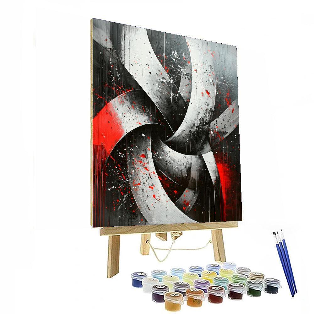 Banksy Inspired Chaos And Order  Paint By Color