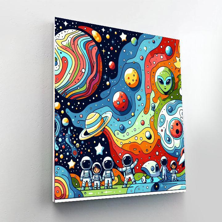 Space Voyager Mission Paint By Color