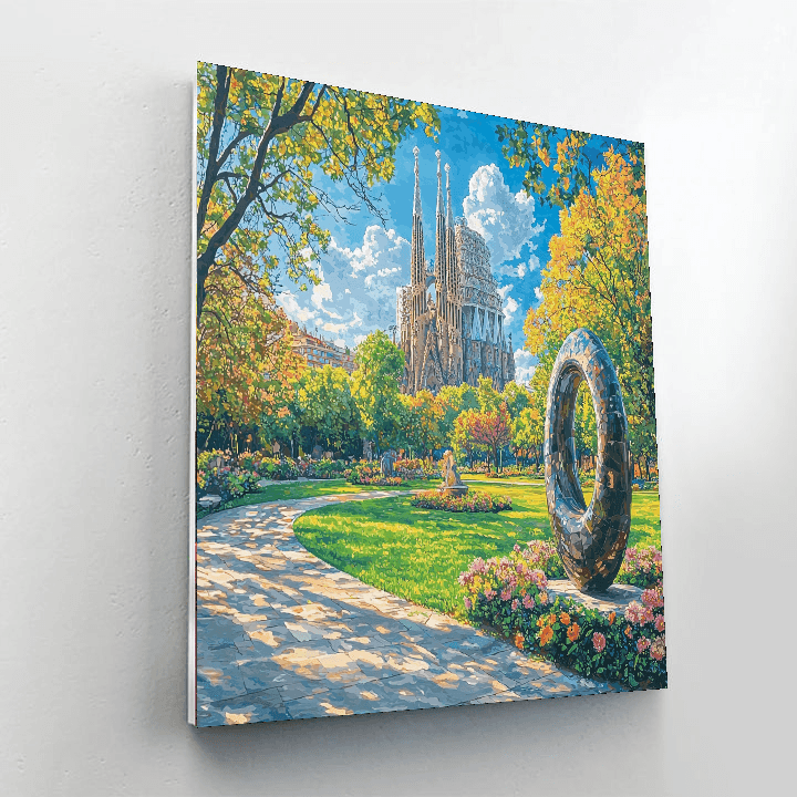 Sagrada Familia Park Numbered Painting Kits