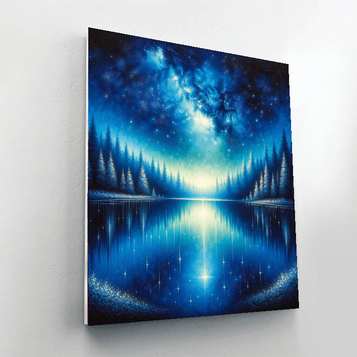 Starry Night Over The Lake Paint By Color