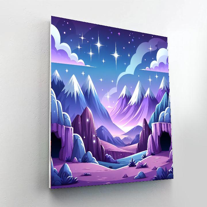Mystery Mountain Painting Number Kit