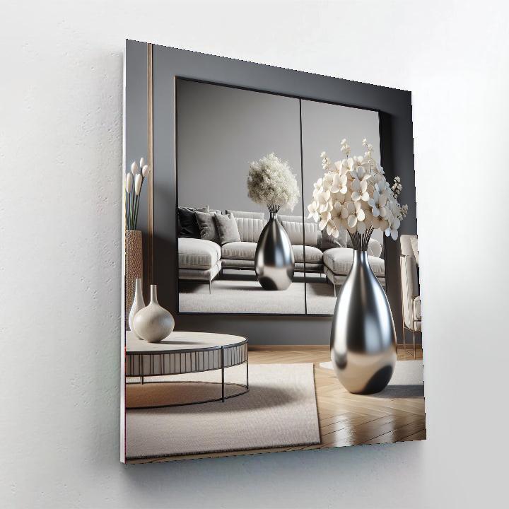 Lunar Reflection Vase Painting Number Kit