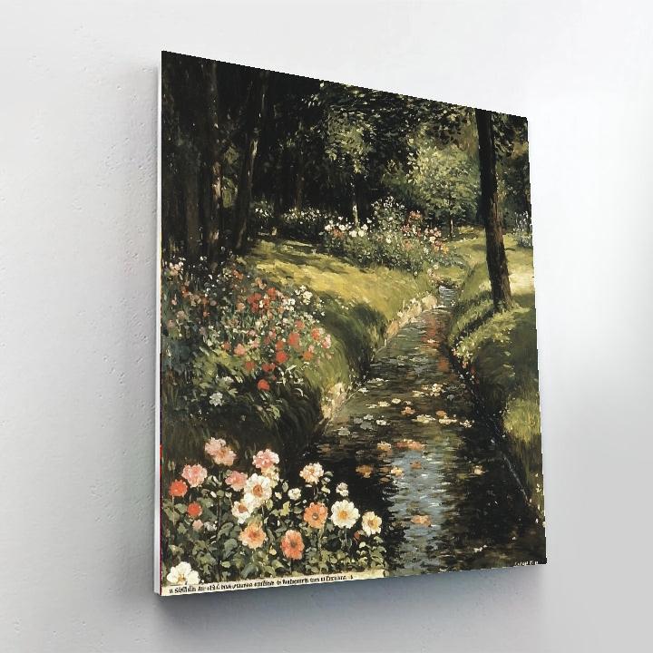 Jean-Baptiste-Camille Corot Inspired Garden Of Solitude  Paint By Numbers Kits